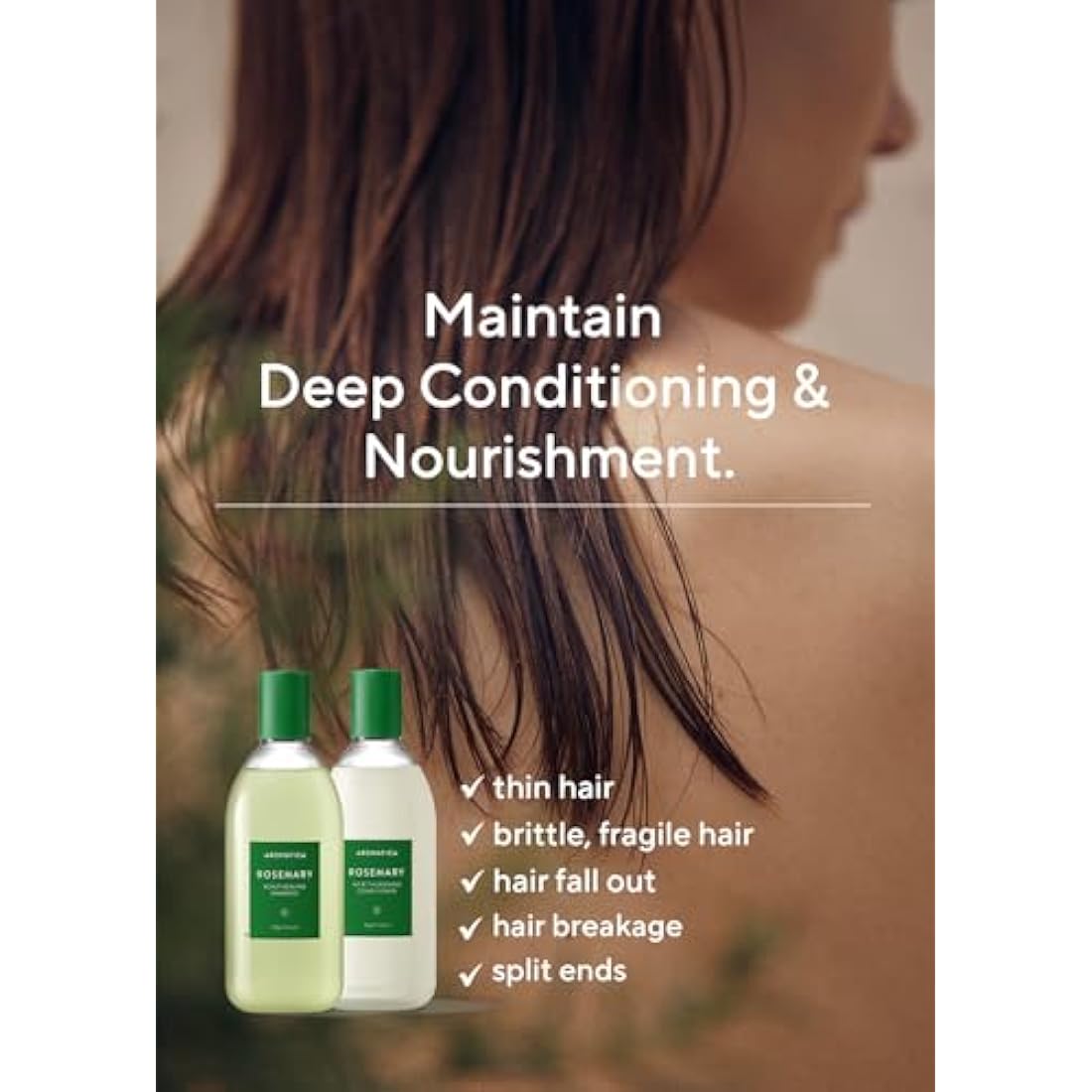 AROMATICA Rosemary Scalp Scaling Shampoo & Conditioner Set - Vegan