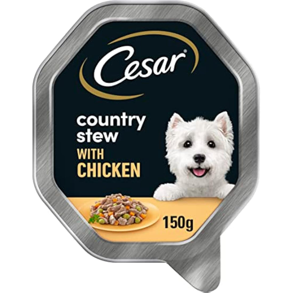 Cesar Chicken & Vegetable Wet Dog Food Stew – 14 x 150g Trays
