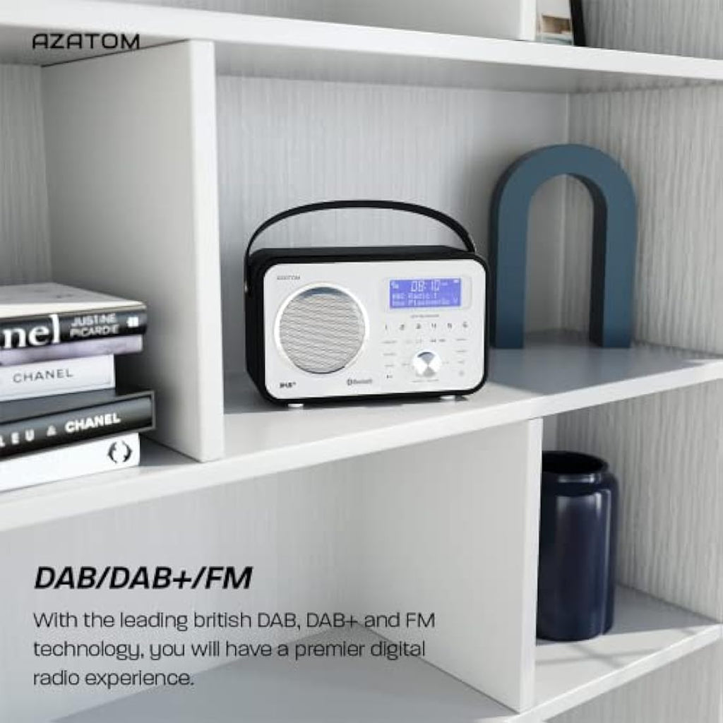 Azatom Spitalfields 2 DAB/DAB+ & FM Portable Radio | Bluetooth | Black