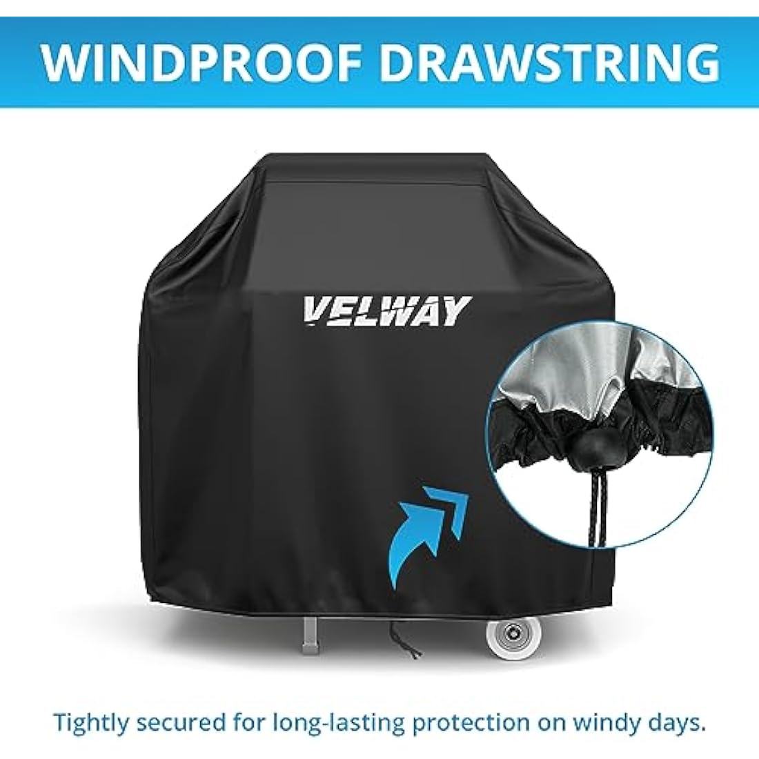 Velway Waterproof BBQ Grill Cover – Heavy Duty 210D Oxford Fabric