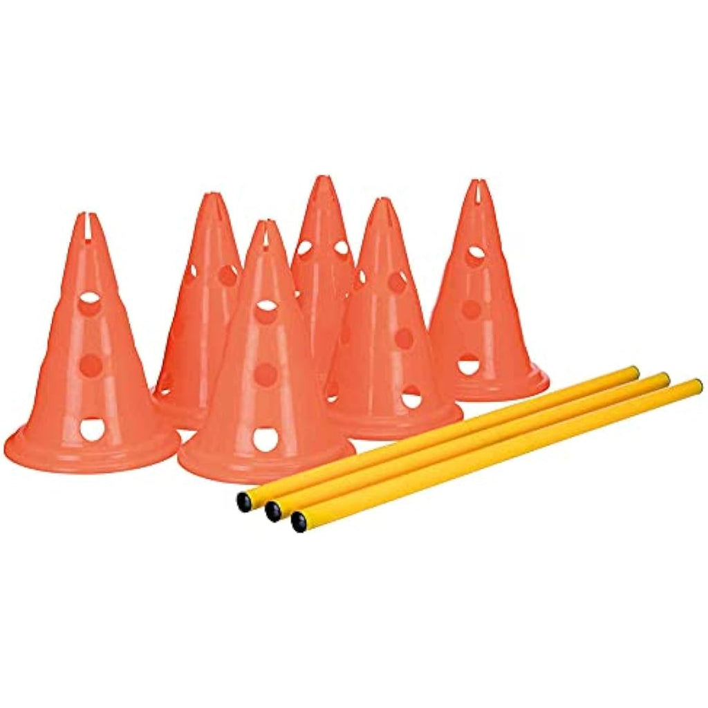 TRIXIE Dog Agility Obstacle Set – Adjustable Hurdles & Slalom Pylons