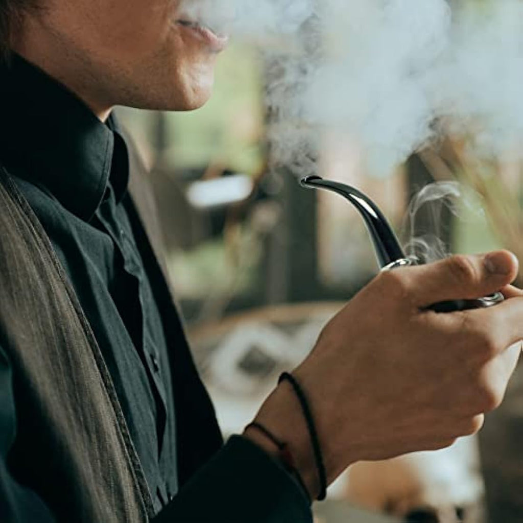 Handmade Pear Wood Tobacco Pipe – 9mm Filter Smoking Set
