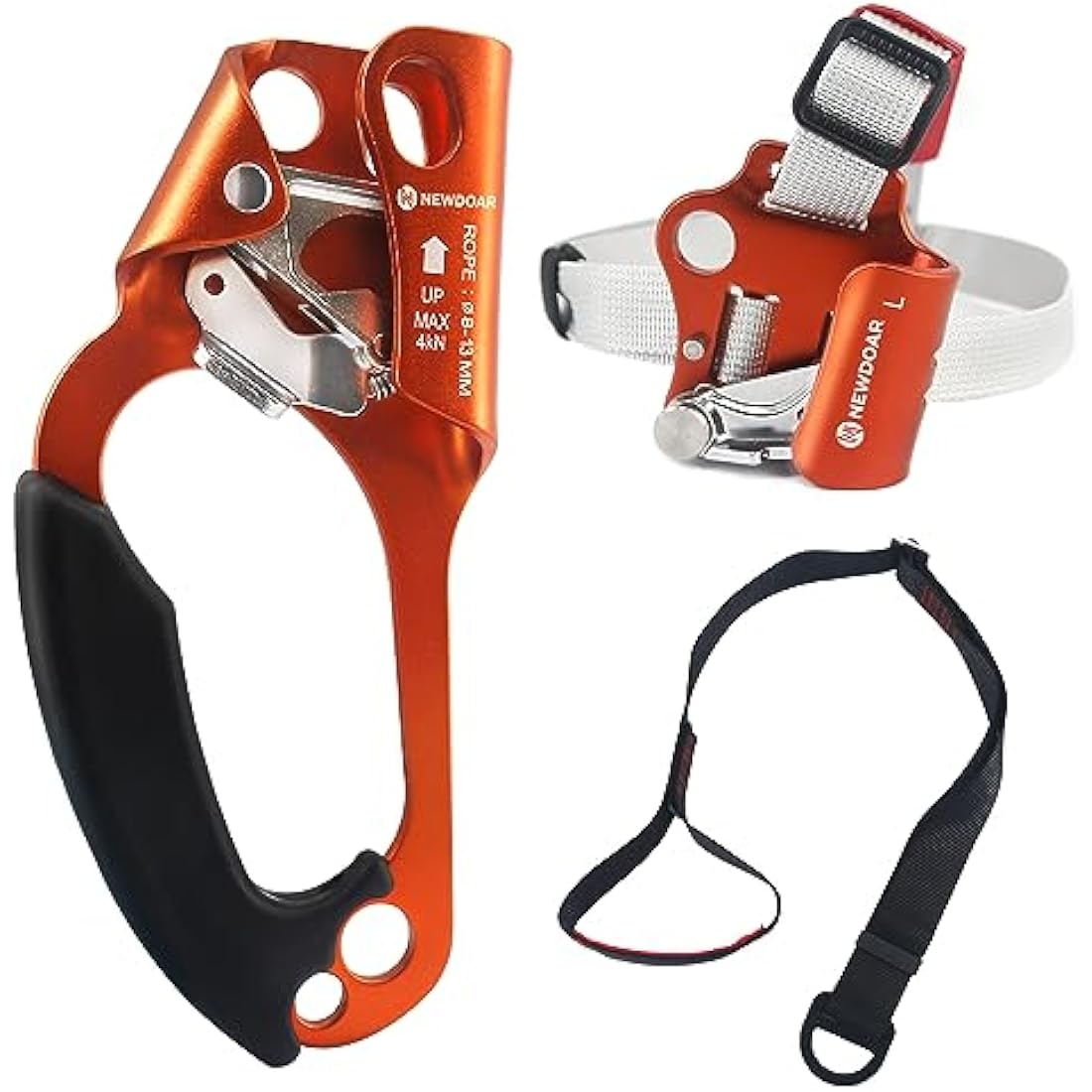 NewDoar Hand Ascender | UIAA Certified Rock Climbing Rope Clamp 8-13mm
