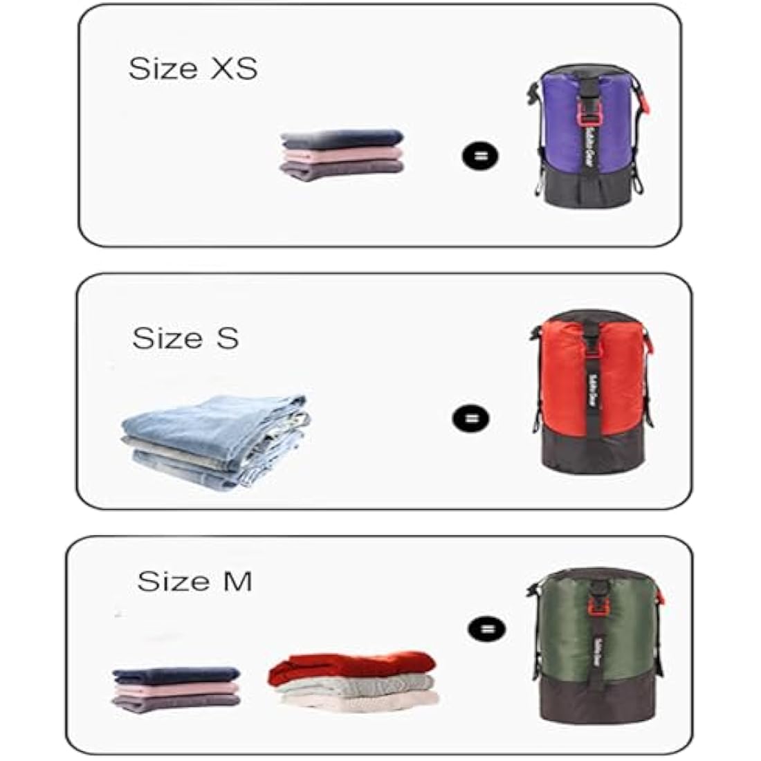 70D Nylon Compression Stuff Sack for Camping & Hiking
