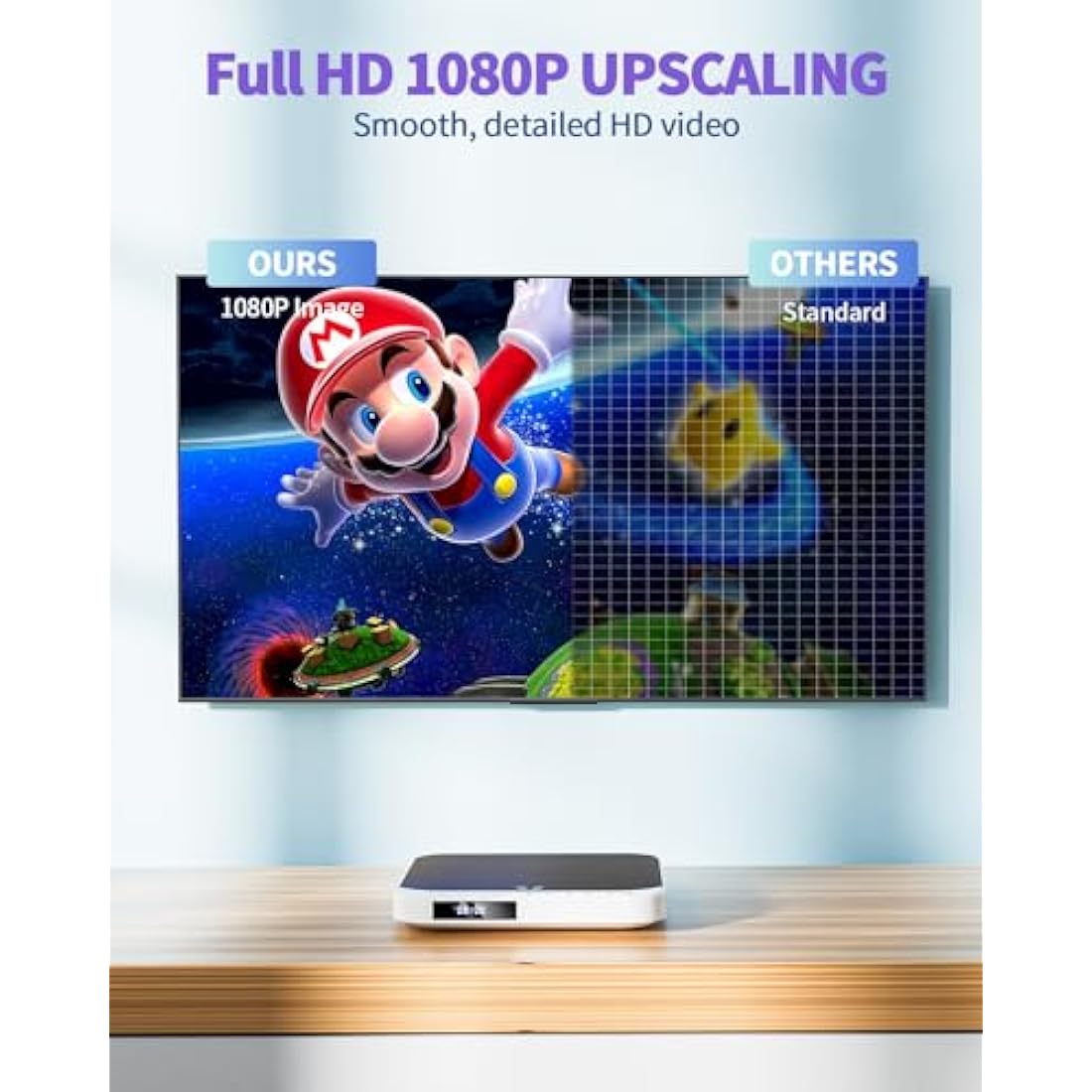 DESOBRY Mini DVD Player – 1080P HD Region Free Compact Player for TV