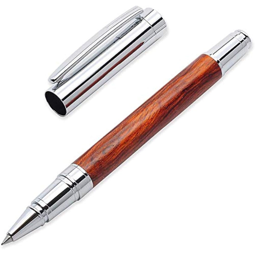 LACHIEVA LUX Rosewood Rollerball Pen Set | Handcrafted Wood Gift Box