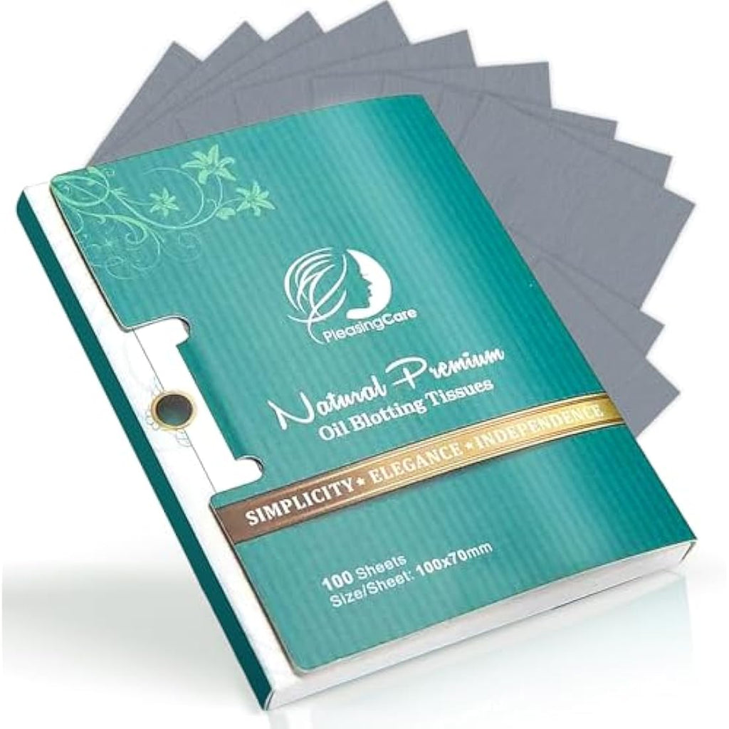 Bamboo Charcoal Oil Blotting Paper - 200 Sheets (2 Pack)