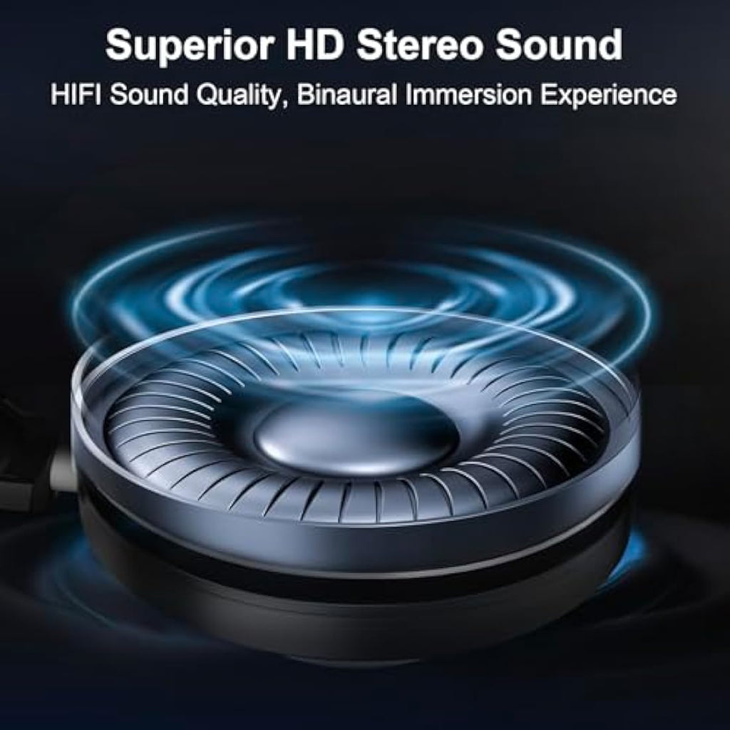 Voistek USB Headset with Noise Cancelling Mic | 3-in-1 Wired PC Headphone