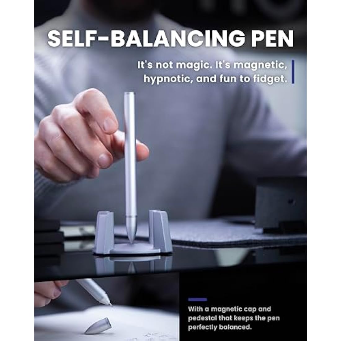 Novium Hoverpen – Luxury Executive Ballpoint Pen for Desk Decor
