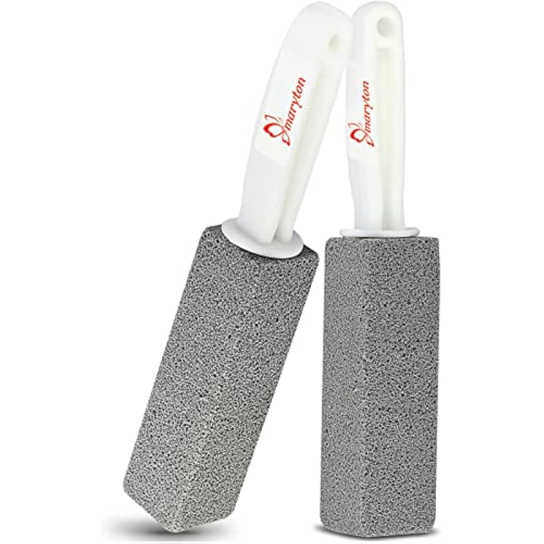 MARYTON Pumice Stone Toilet Bowl Cleaner with Handle - 2 Pack (Gray)