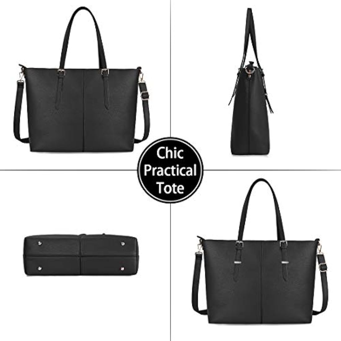 Women's 15.6 Inch Laptop Tote Bag – Leather Business Handbag