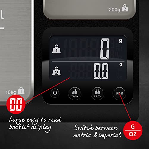 Heston Blumenthal by Salter Dual Platform Digital Kitchen Scale – 10kg