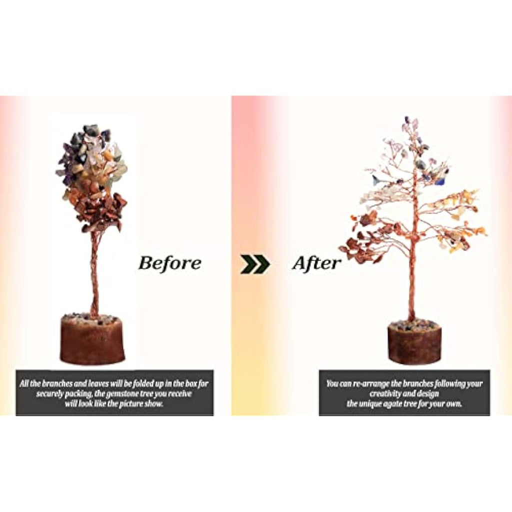 7 Chakra Crystal Tree of Life – Handmade Feng Shui Decor