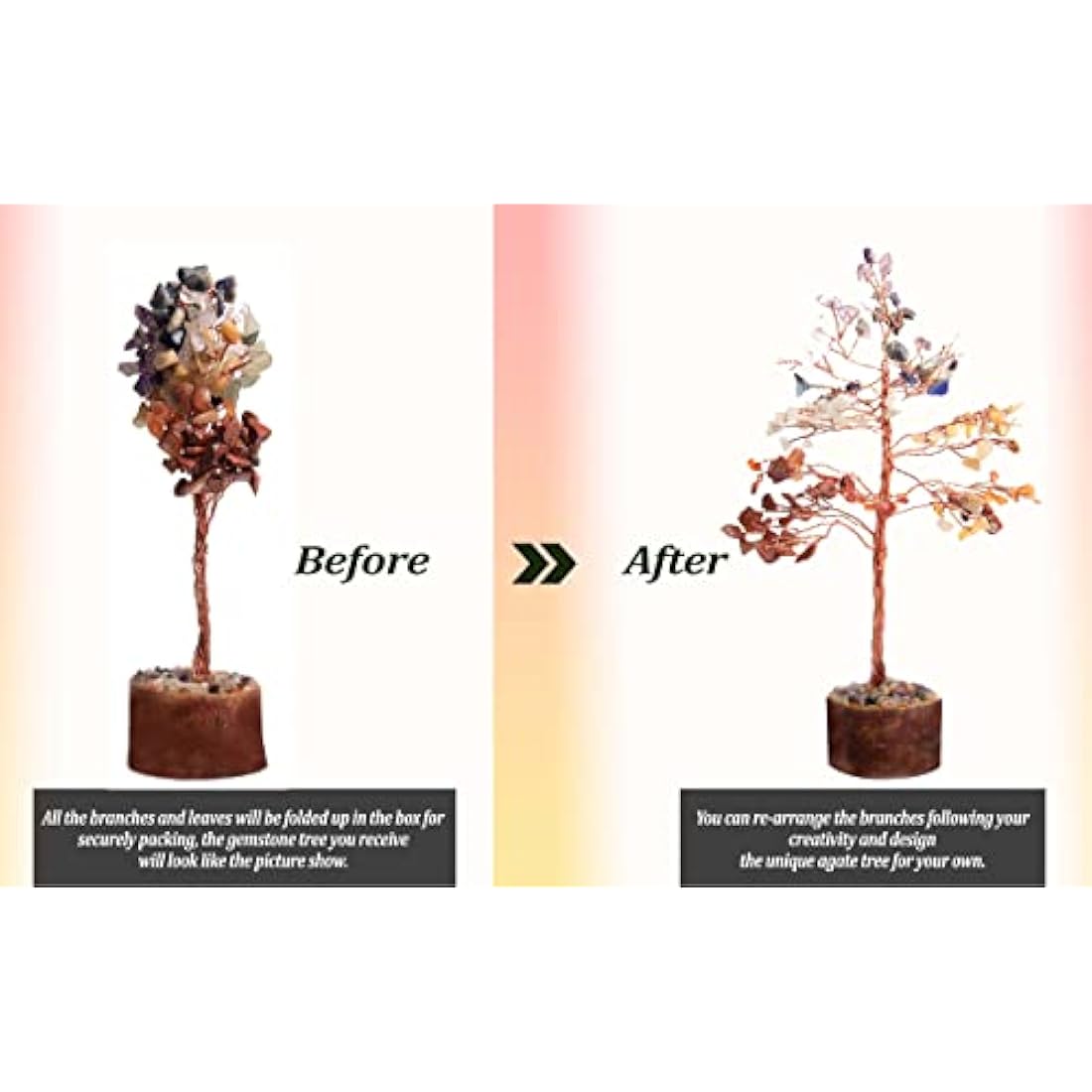 7 Chakra Crystal Tree of Life – Handmade Feng Shui Decor
