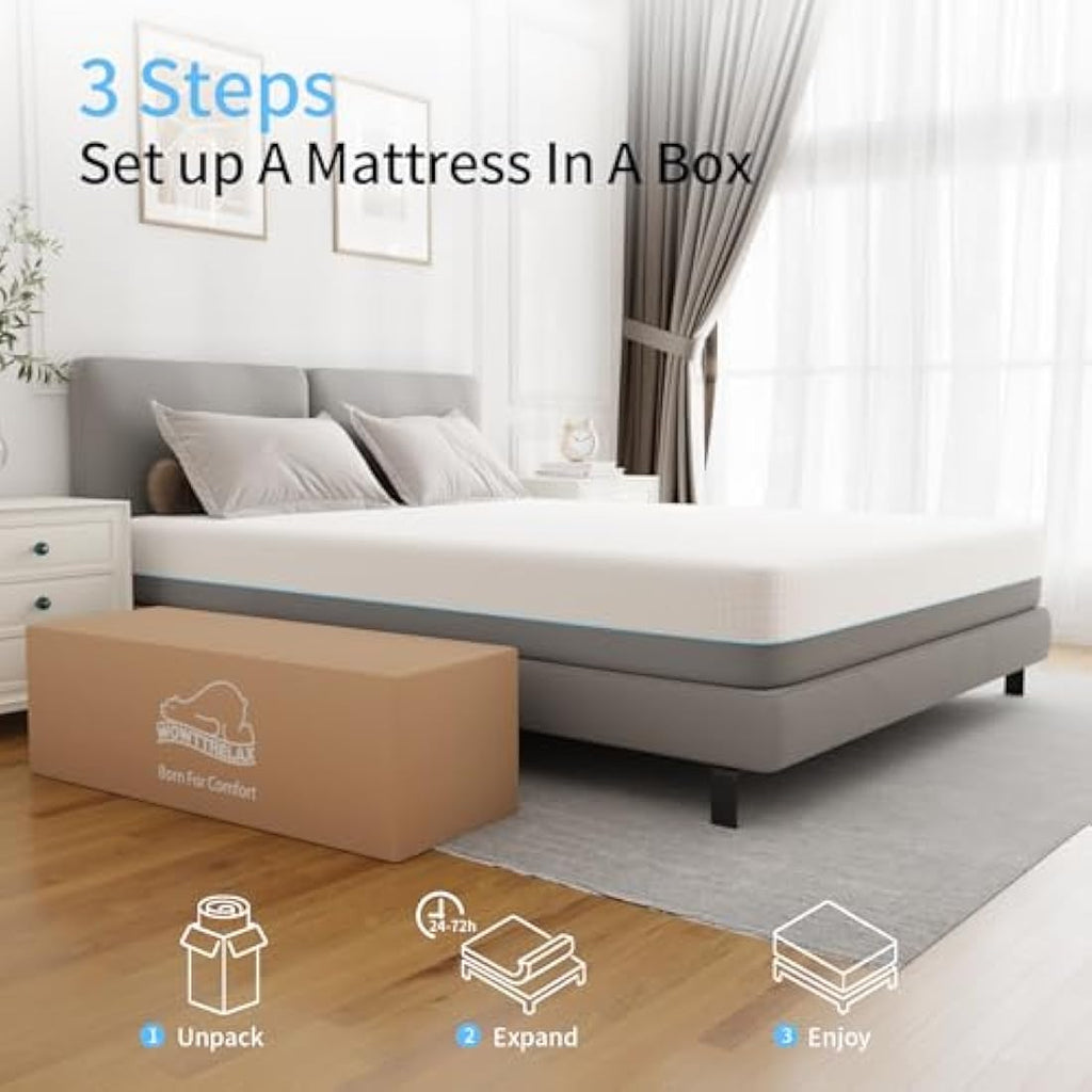 Wowttrelax Single Memory Foam Mattress - 3FT Medium Firm Orthopedic