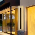 Modern LED Outdoor Wall Sconce | IP65 Waterproof 80cm Black