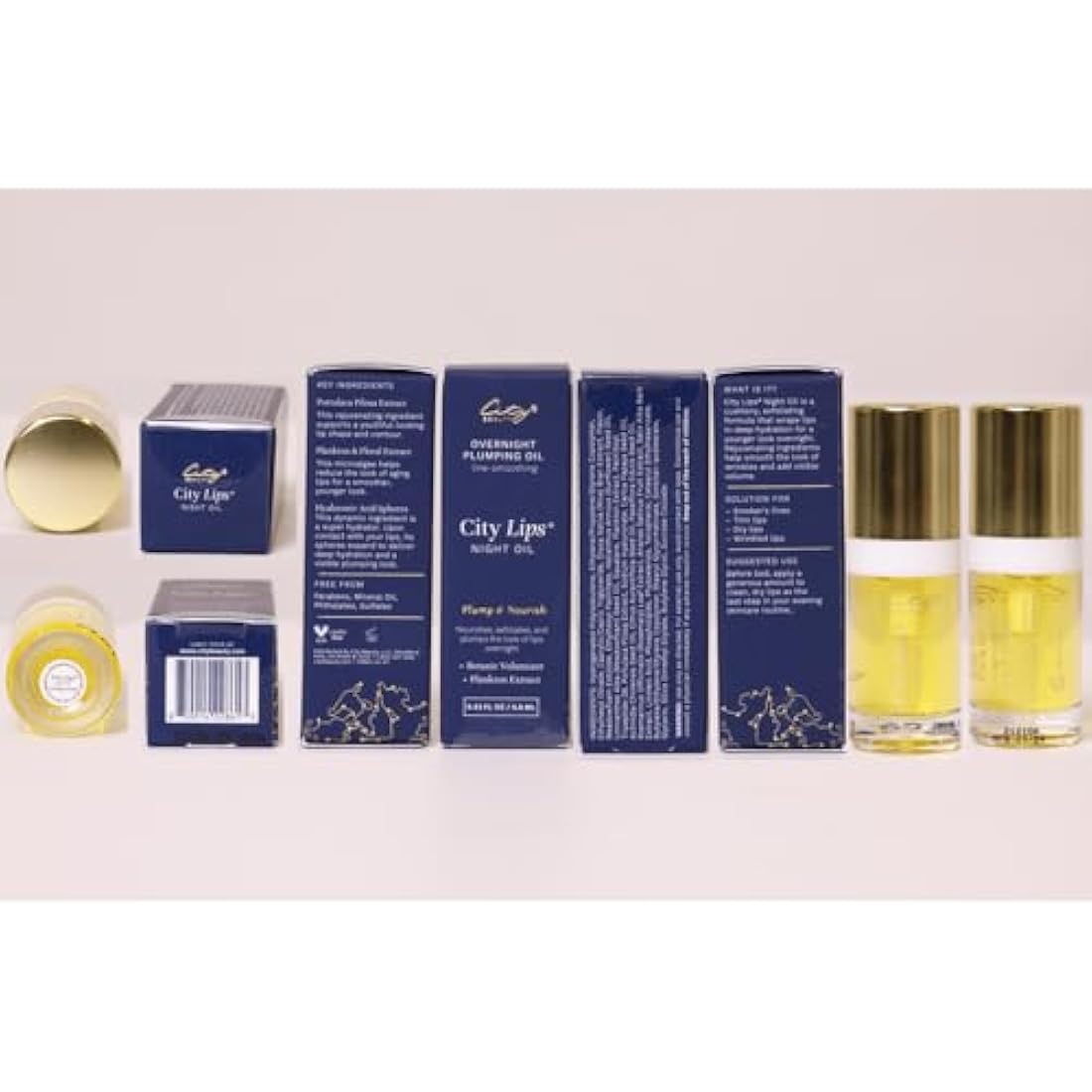 City Beauty City Lips Night Oil – Hyaluronic Acid Plumping Lip Treatment