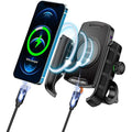 iMESTOU Motorcycle Phone Mount | Wireless & USB-C Fast Charger | 4-7"