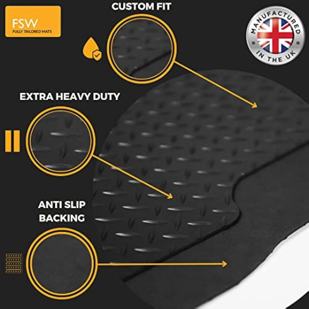 Jolof Store Ford Transit Custom 2024+ Heavy Duty Rubber Van Floor Mats