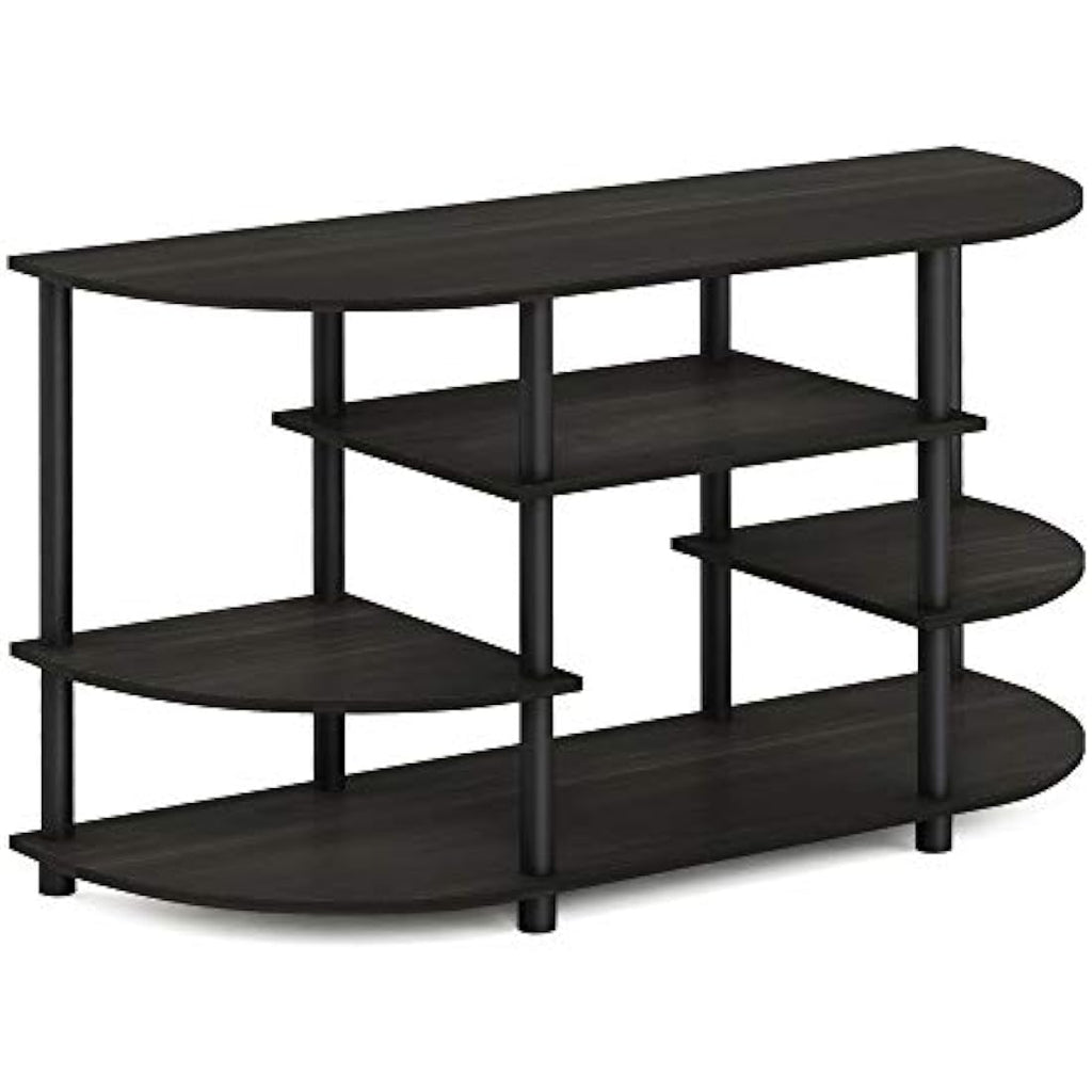 Furinno JAYA Corner TV Stand – Modern Media Console for 46 Inch TV
