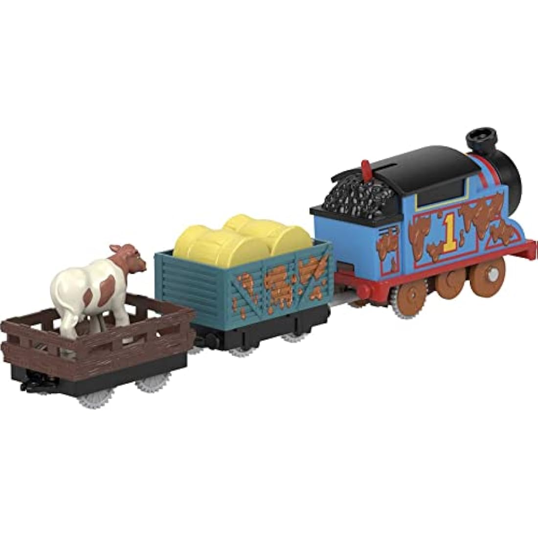 Thomas & Friends Muddy Farm Thomas Motorized Toy Train Engine - HDY73