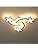 Comely 30W Star LED Ceiling Light – Dimmable Modern White Chandelier