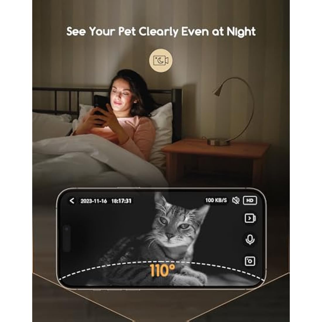 Faroro Automatic Cat Feeder with 3MP HD Camera | 5G WiFi Smart Pet Feeder