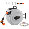 VEVOR Retractable Garden Hose Reel | 131ft Wall Mounted Auto-Rewind