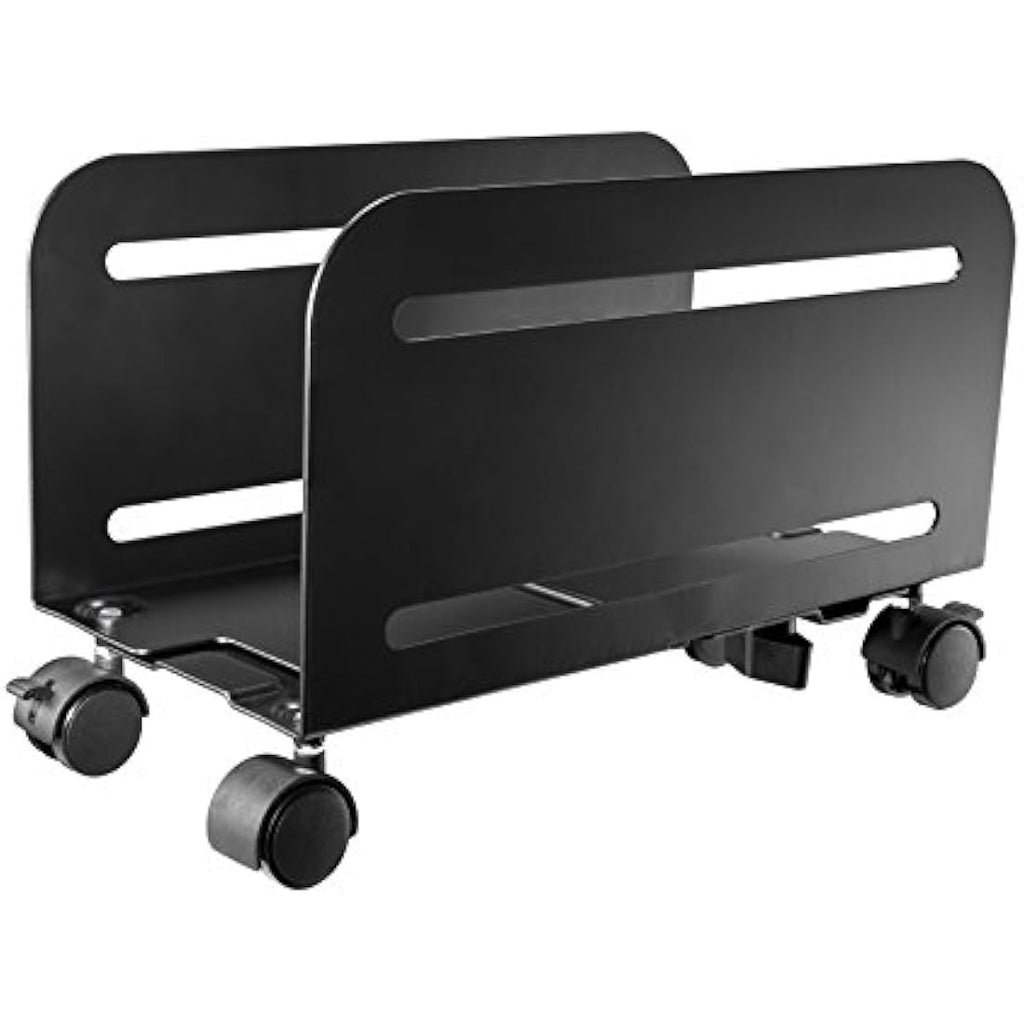 iMount Mobile CPU Holder – Adjustable PC Tower Stand with Wheels