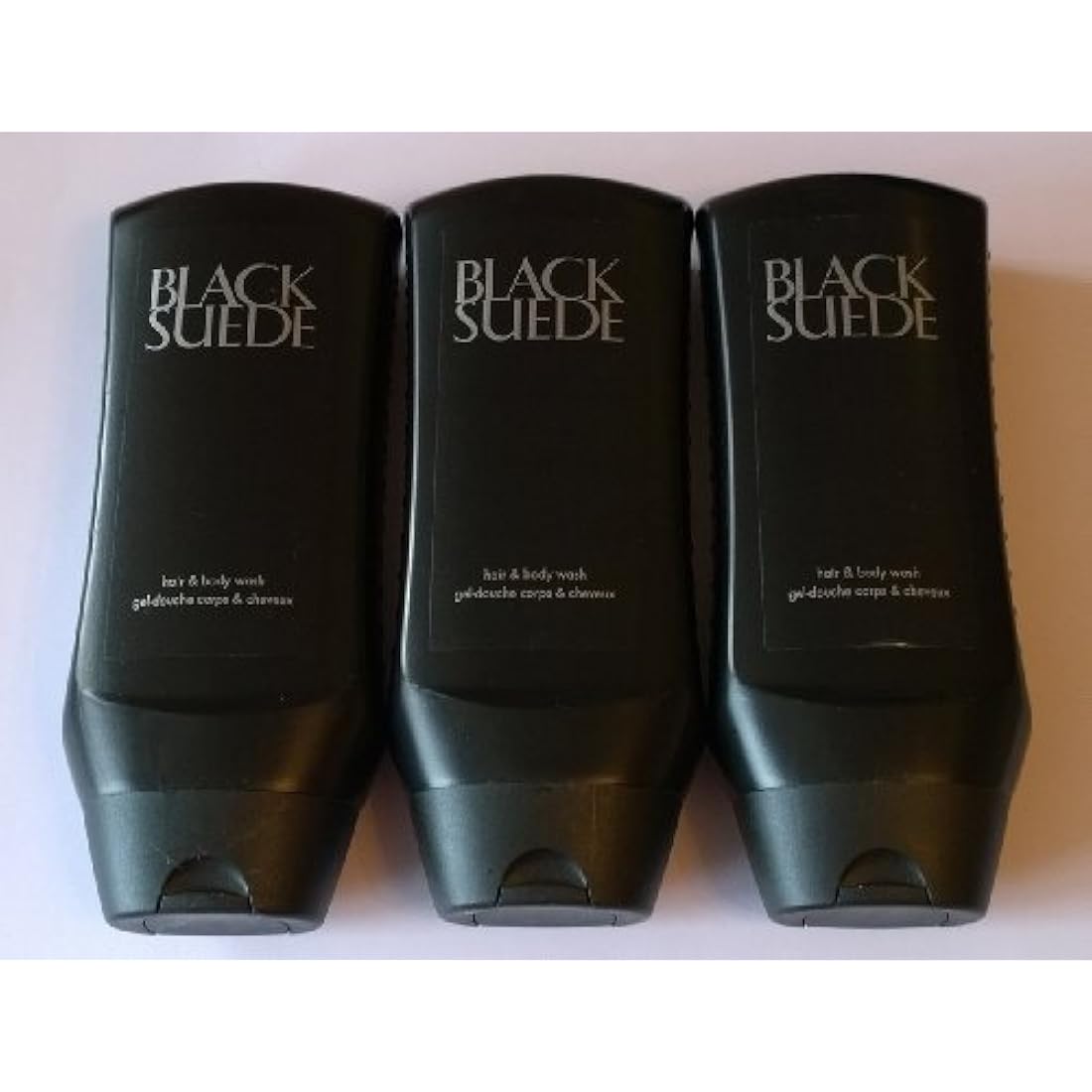 Avon Black Suede Men's Body Wash Set - 3 x 250ml Woody Fragrance