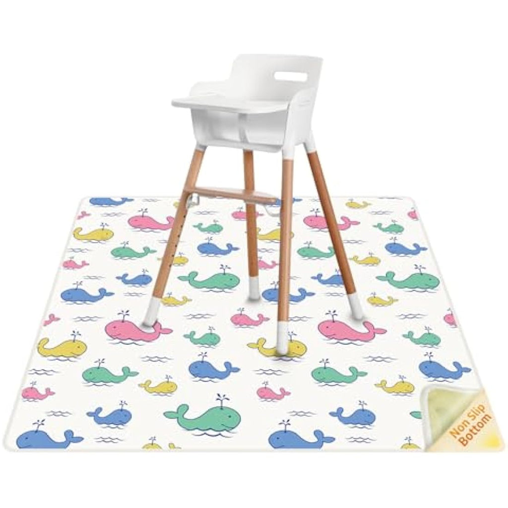 High Chair Splat Mat – 51" Waterproof Non-Slip Baby Mess Mat