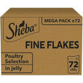 Sheba Fine Flakes Poultry Collection in Jelly Wet Cat Food - 72x85g