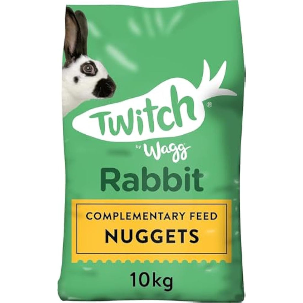 Wagg Twitch Rabbit Food Nuggets - High Fibre 10kg Complementary Feed