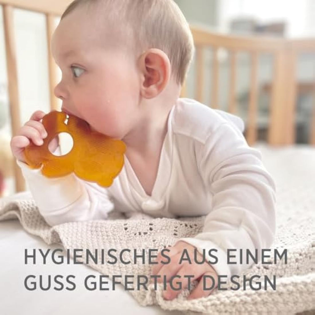 HEVEA Panda Teether | 100% Natural Rubber Soothing Baby Teething Toy