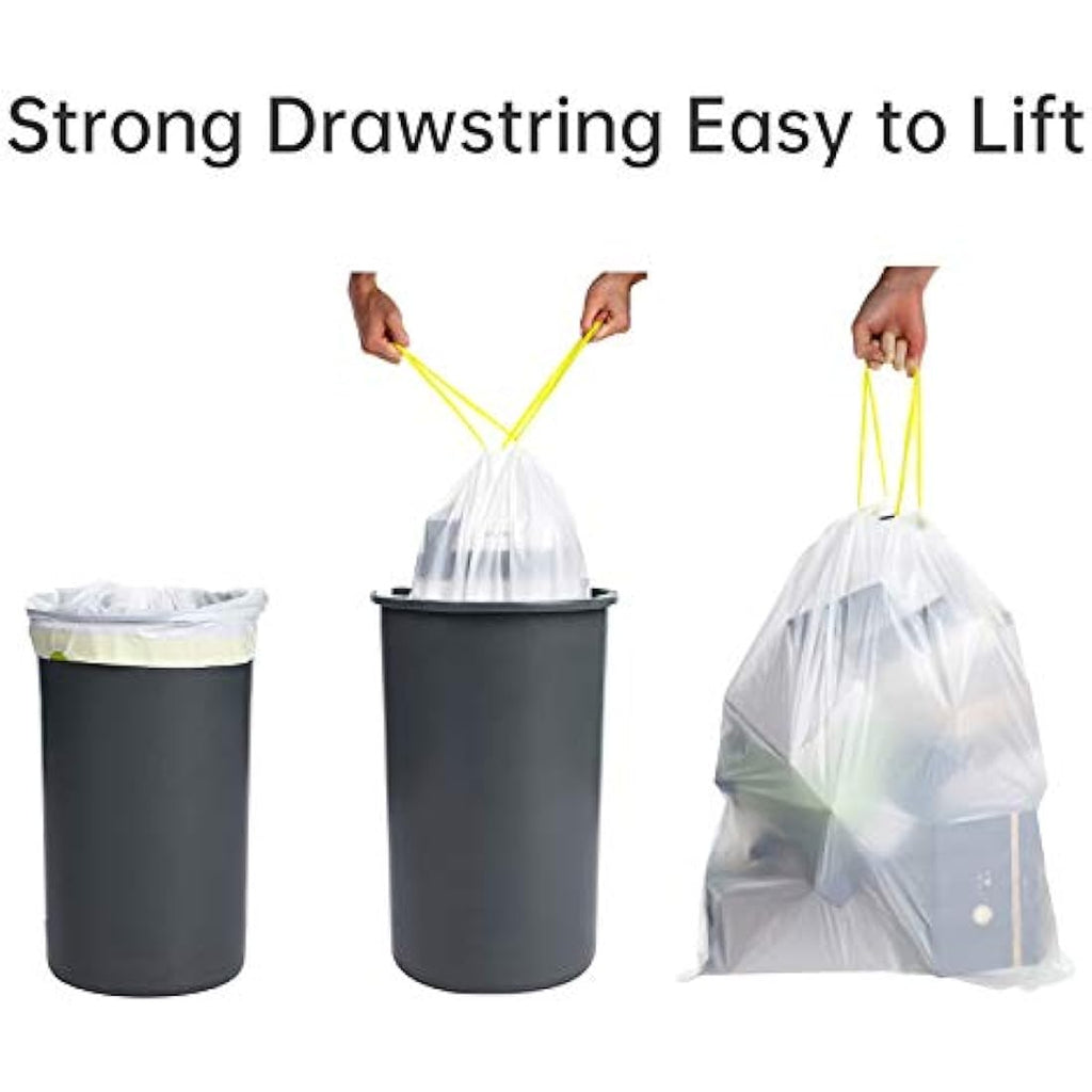 50L Bin Bags – Heavy Duty Drawstring Bin Liners (100 Pack)