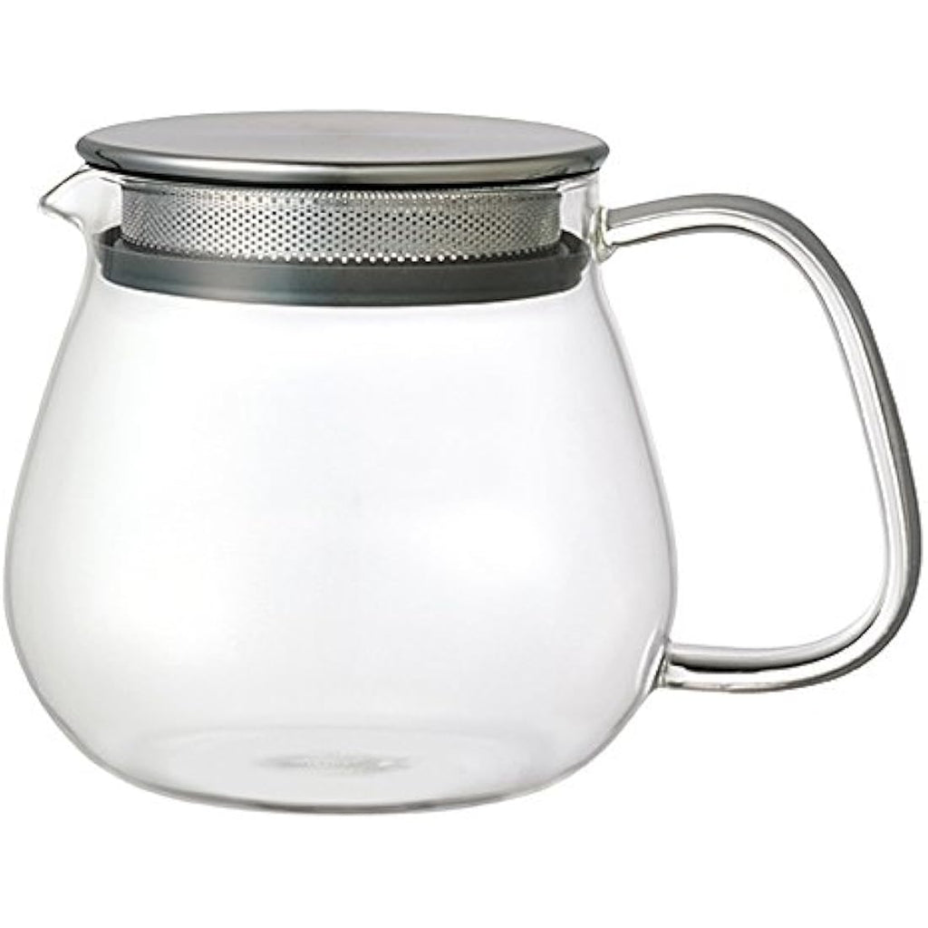 Kinto Unitea One Touch Teapot – 460ml Heat-Resistant Glass & Stainless Steel