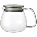 Kinto Unitea One Touch Teapot – 460ml Heat-Resistant Glass & Stainless Steel