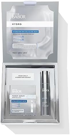 Doctor BABOR Hydro Set – Intensive Moisturizing Skincare Kit, 3 Pieces