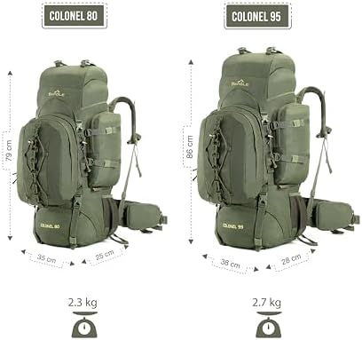 Tripole Colonel Internal Frame Rucksack with Daypack & Rain Cover