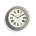 Jones Clocks Supper Club Wall Clock | 40cm Large Roman Numeral Grey