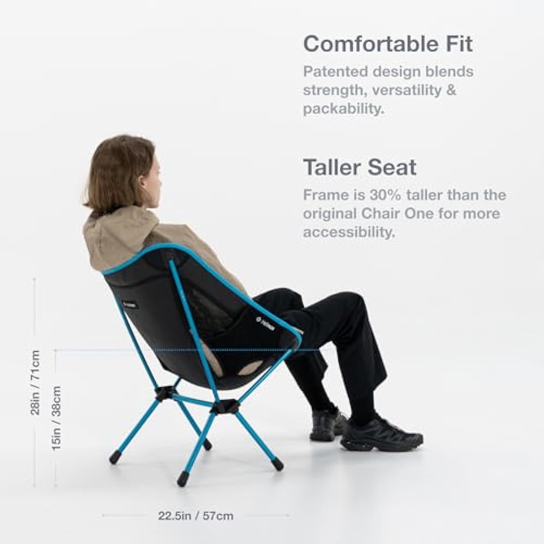 Helinox Chair One (re) Lightweight Camping Chair | Recycled Black