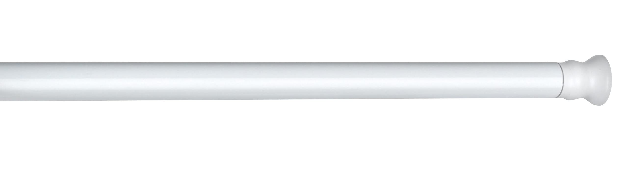 Wenko Telescopic Shower Rod – White Aluminium No-Drill Rail 70-115cm