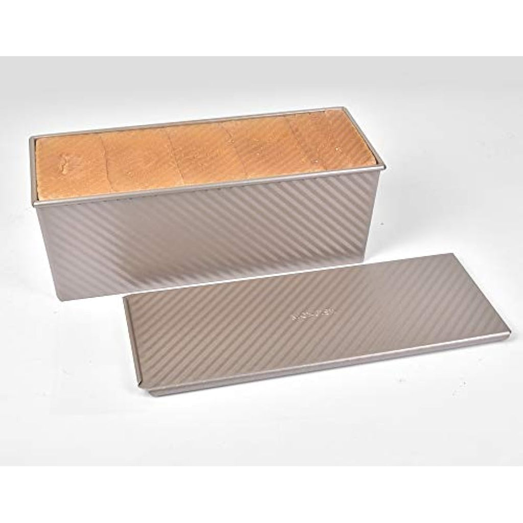 Monfish Pullman Loaf Pan with Lid – Non-Stick 1000g Large Bread Tin