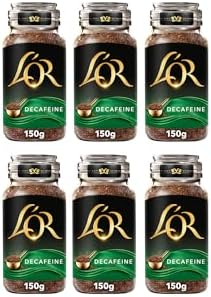 L'OR Decaf Instant Coffee – Smooth & Aromatic Soluble Coffee, 6 x 150g