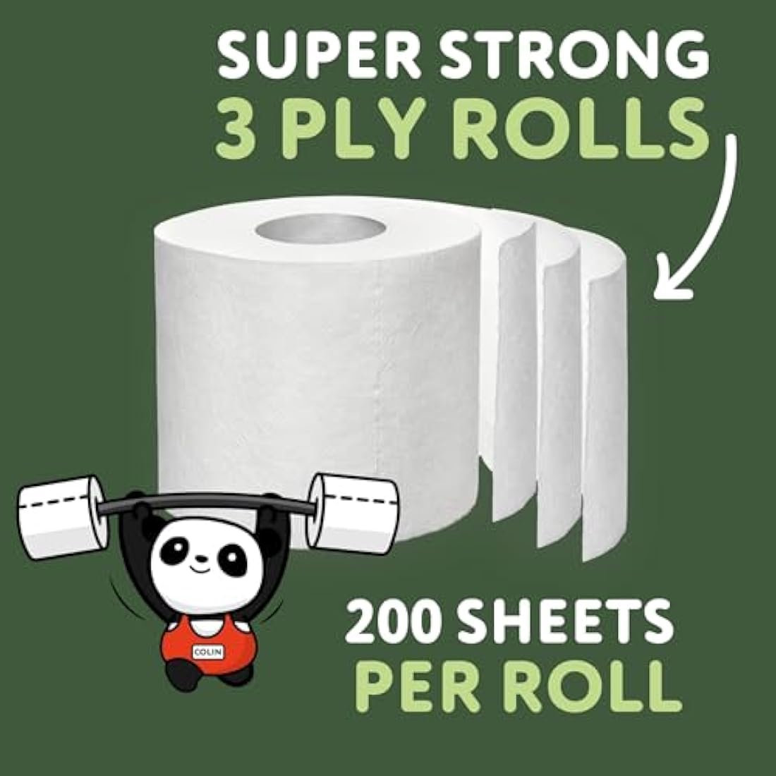 The Cheeky Panda Bamboo Toilet Rolls | 24 Pack | 3 Ply Plastic Free