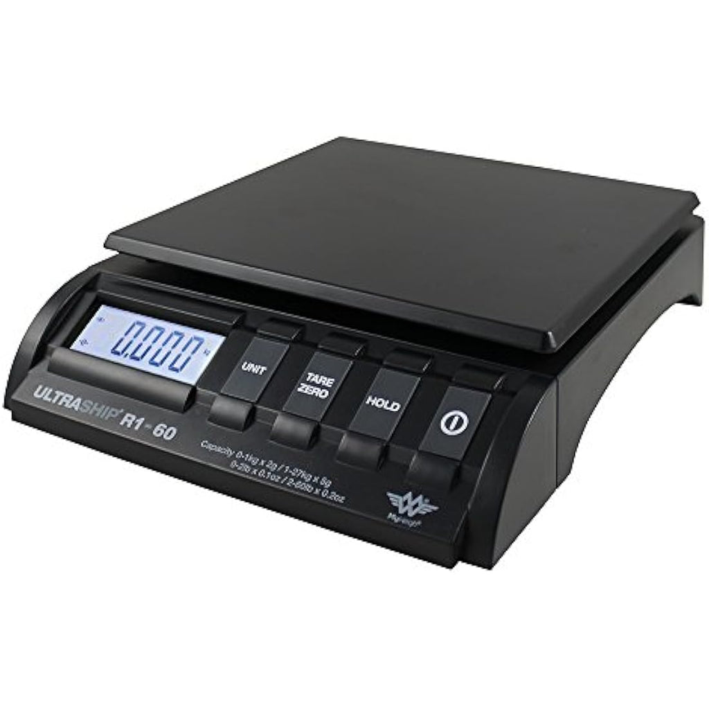 My Weigh Ultraship R1-60 Postal Scale | 27kg Capacity & Power Adaptor