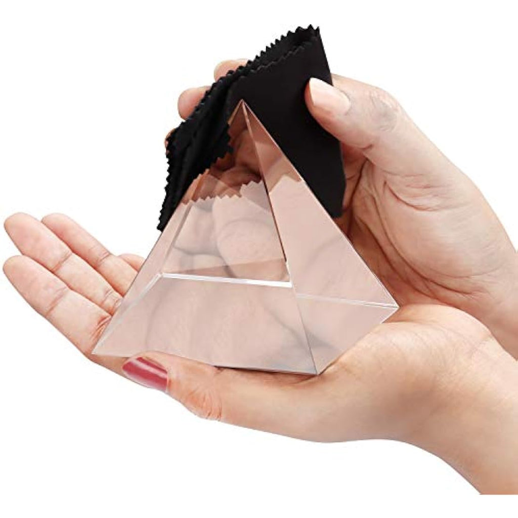 BELLE VOUS K9 Crystal Pyramid Prism for Photography and Light Refraction