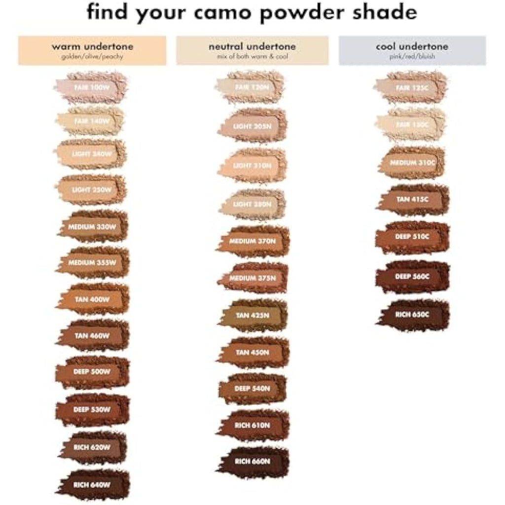 e.l.f. Camo Powder Foundation – Long-Lasting Full Coverage – Tan 425 N