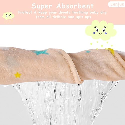 Baby Bandana Dribble Bibs | 10-Pack Absorbent Cotton Bibs