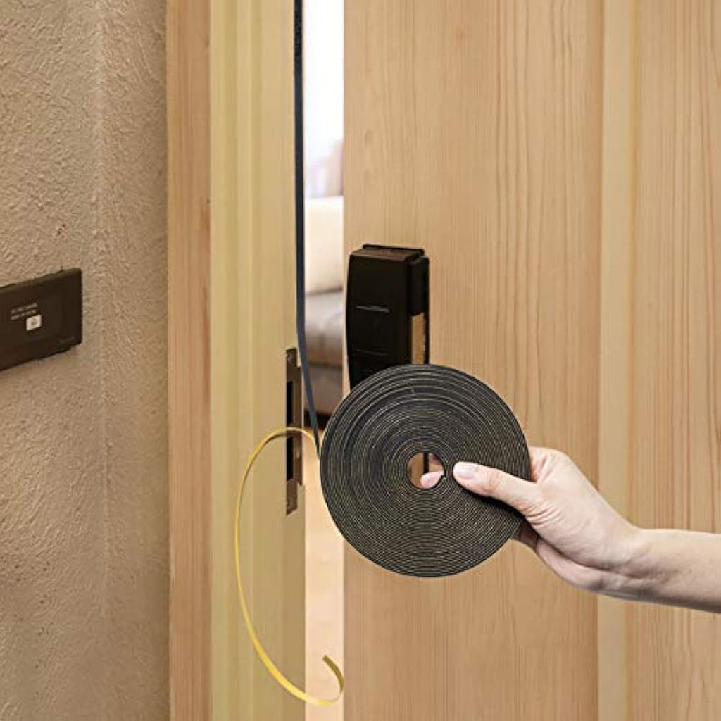 fowong Foam Rubber Seal Tape | Strong Adhesive Weather Stripping | 20M